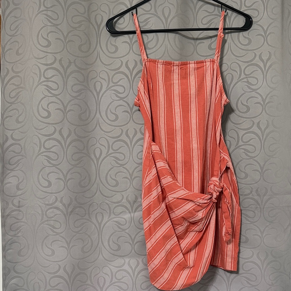 Forever 21 Striped Mini Wrap Dress